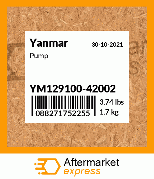 Spare part YM129100-42002 + Pump