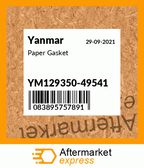 Spare part YM129350-49541 + Paper Gasket