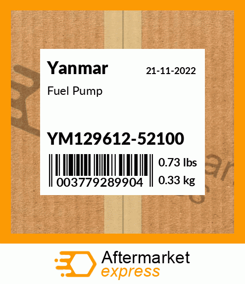 Spare part YM129612-52100 + Fuel Pump