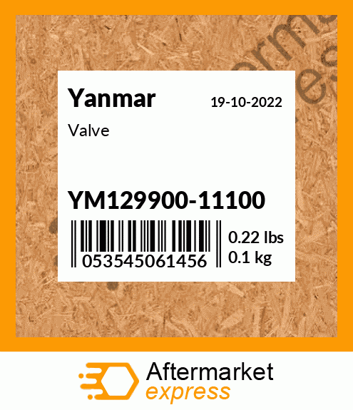 Spare part YM129900-11100 + Valve