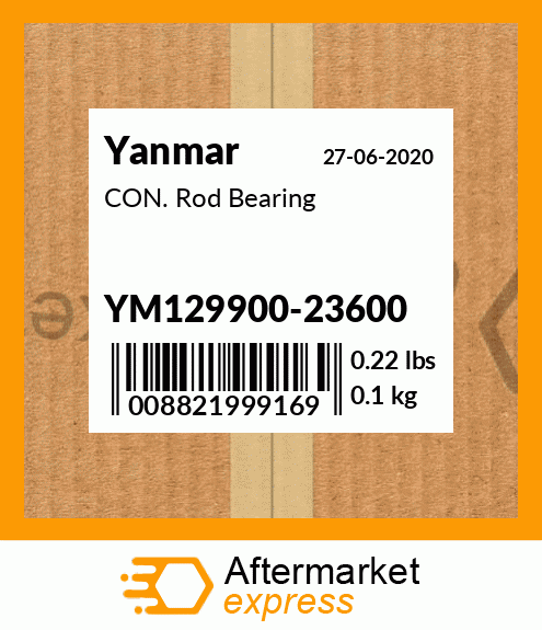 Spare part YM129900-23600 + CON. Rod Bearing