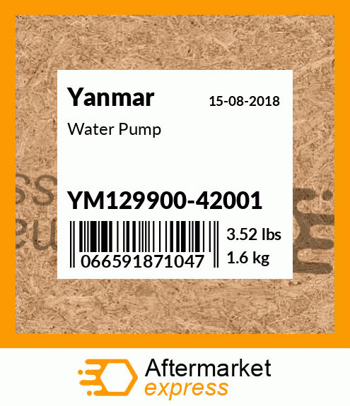 Spare part YM129900-42001 + Water Pump