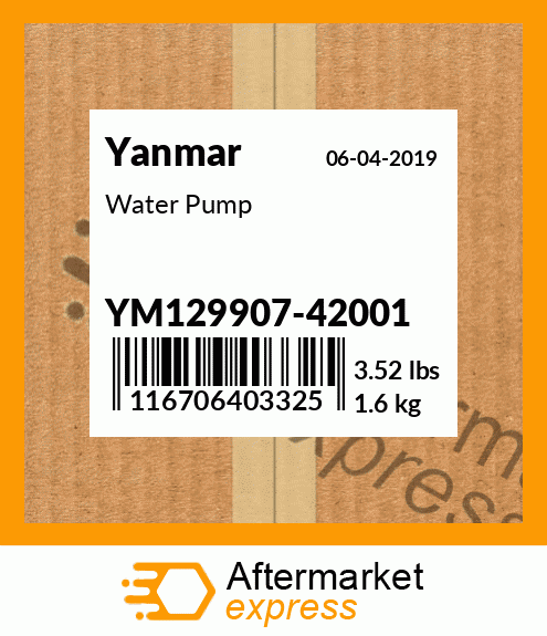 Spare part YM129907-42001 + Water Pump