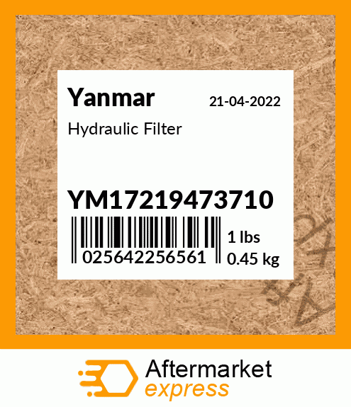 Spare part YM17219473710 + Hydraulic Filter