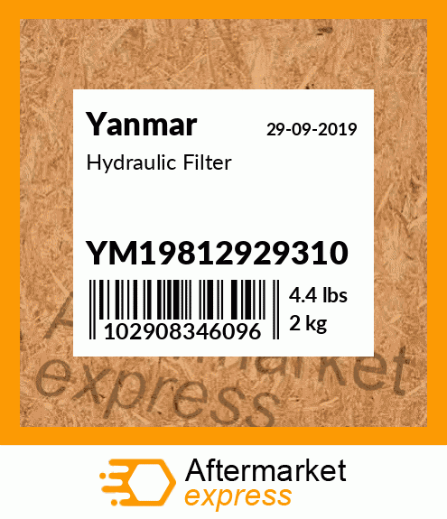 Spare part YM19812929310 + Hydraulic Filter