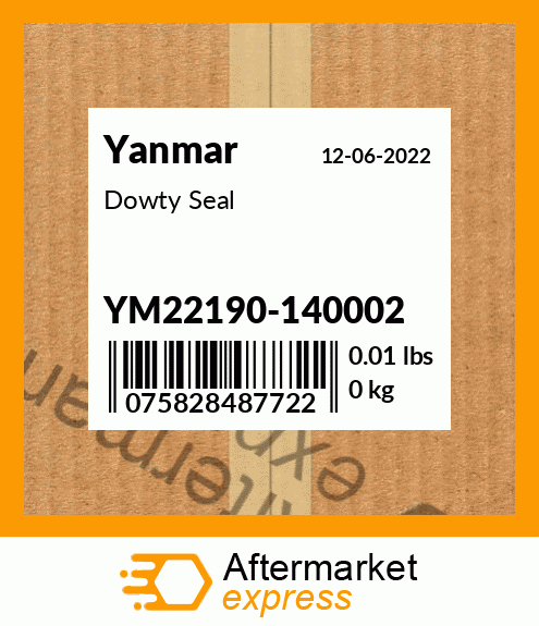 Spare part YM22190-140002 + Dowty Seal