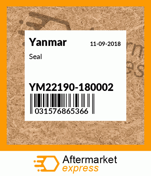 Spare part YM22190-180002 + Seal