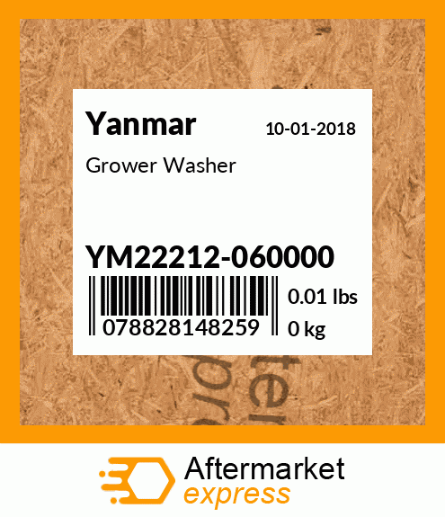 Spare part YM22212-060000 + Grower Washer