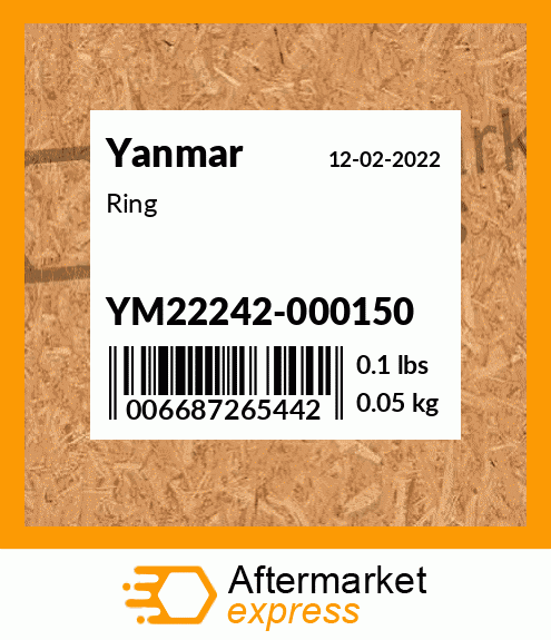 Spare part YM22242-000150 + Ring