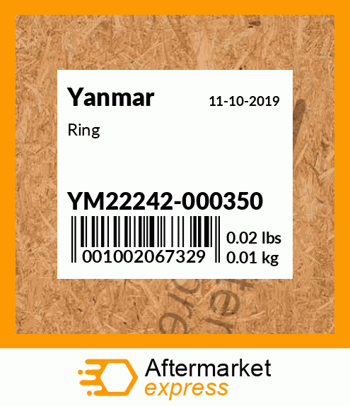 Spare part YM22242-000350 + Ring