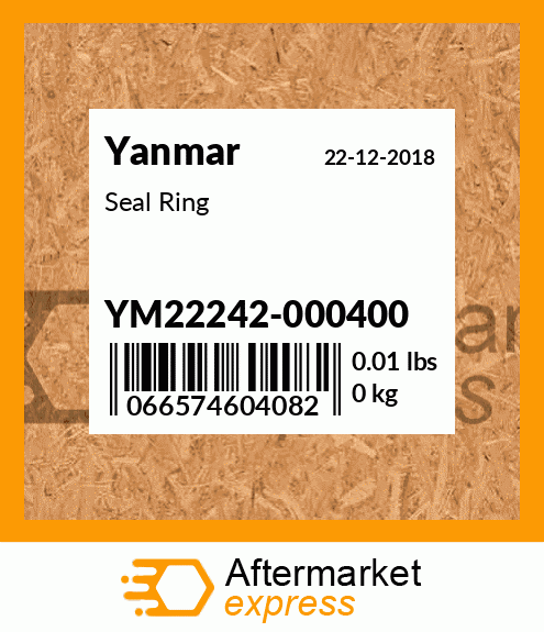 Spare part YM22242-000400 + Seal Ring