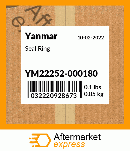 Spare part YM22252-000180 + Seal Ring