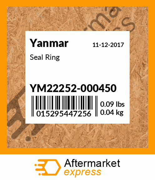 Spare part YM22252-000450 + Seal Ring