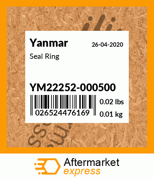 Spare part YM22252-000500 + Seal Ring