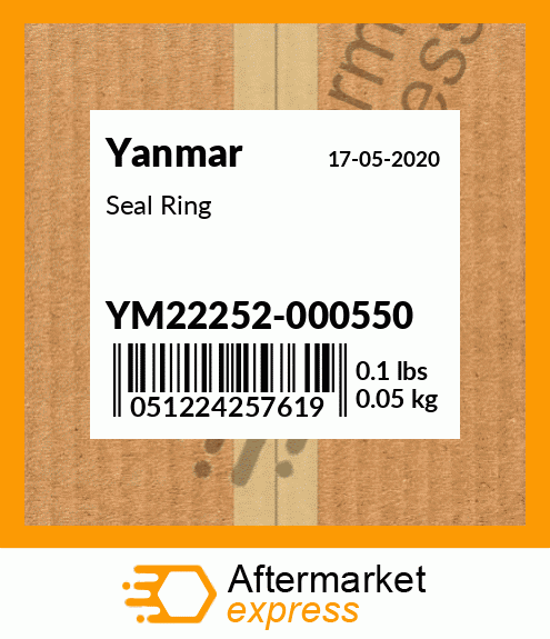 Spare part YM22252-000550 + Seal Ring