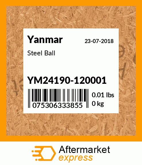 Spare part YM24190-120001 + Steel Ball