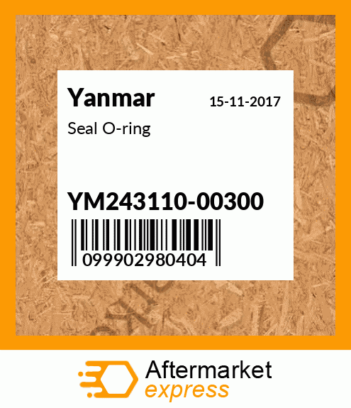 Spare part YM243110-00300 + Seal O-ring