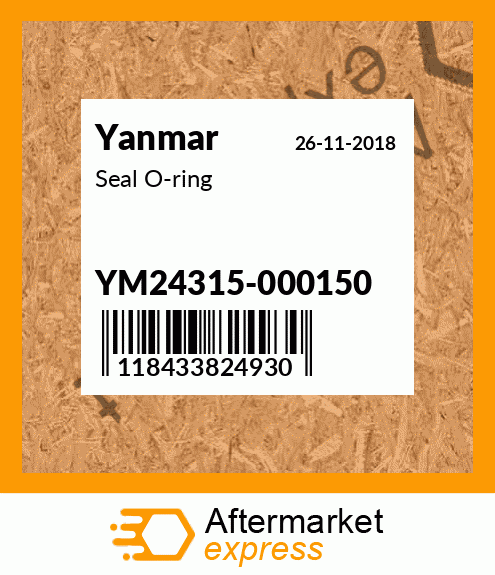 Spare part YM24315-000150 + Seal O-ring