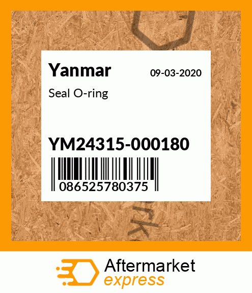 Spare part YM24315-000180 + Seal O-ring