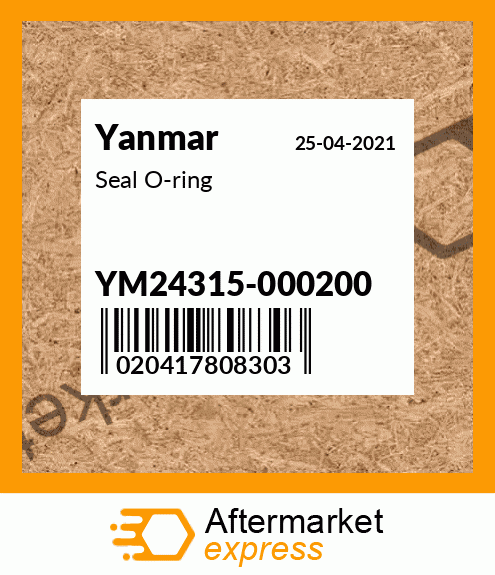 Spare part YM24315-000200 + Seal O-ring