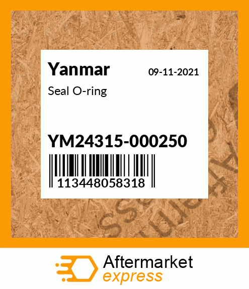 Spare part YM24315-000250 + Seal O-ring