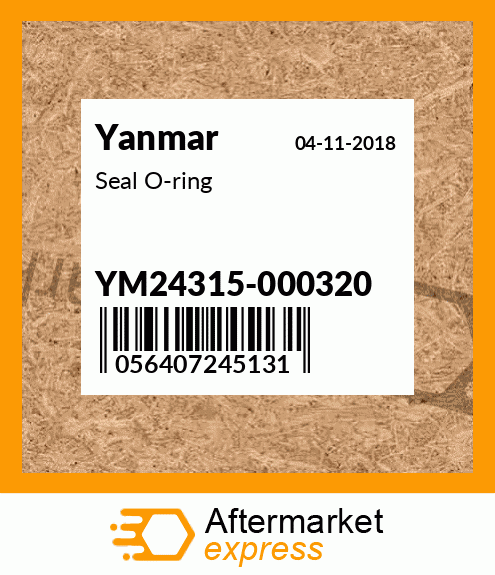 Spare part YM24315-000320 + Seal O-ring