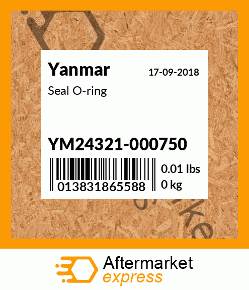 Spare part YM24321-000750 + Seal O-ring