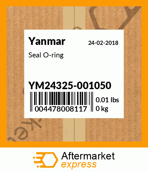 Spare part YM24325-001050 + Seal O-ring