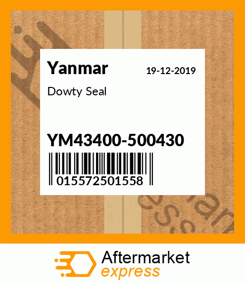 Spare part YM43400-500430 + Dowty Seal