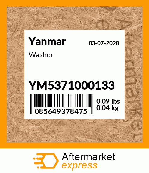 Spare part YM5371000133 + Washer