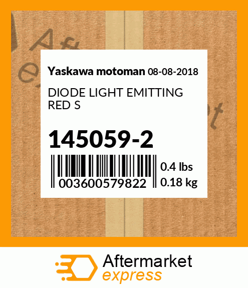 DIODE LIGHT EMITTING RED S 145059-2