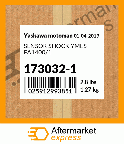 Spare part 173032-1 + SENSOR SHOCK YMES EA1400/1