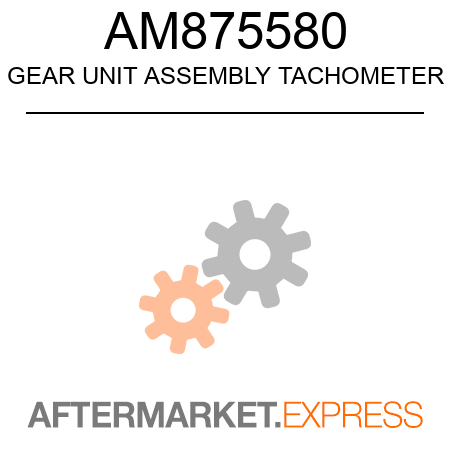 John Deere Original Equipment Tachometer #AM875580 