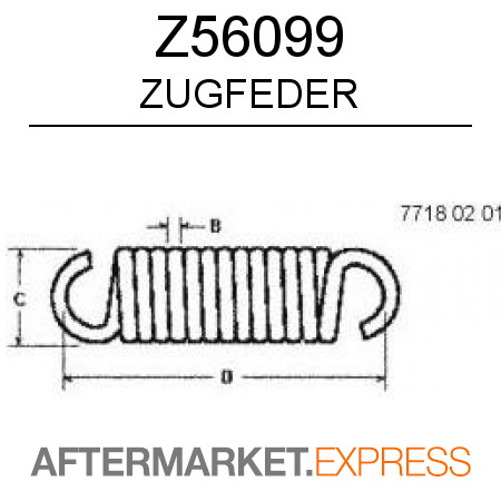 Z56099 - ZUGFEDER fits John Deere