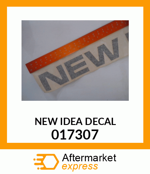 NEW IDEA DECAL 017307