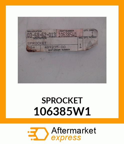 SPOCKET 106385W1