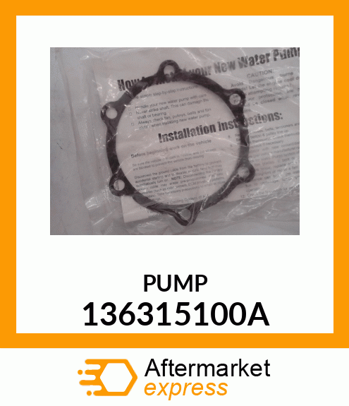 PUMP 136315100A