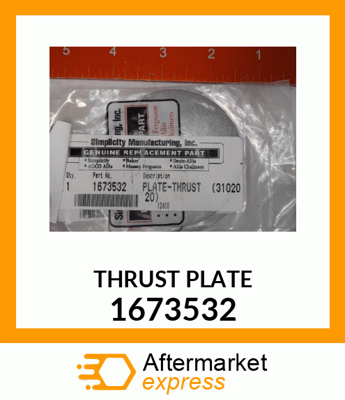 THRUST PLATE 1673532