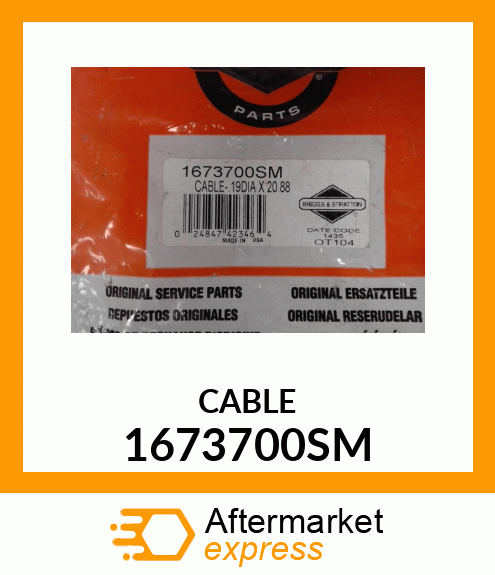 CABLE 1673700SM