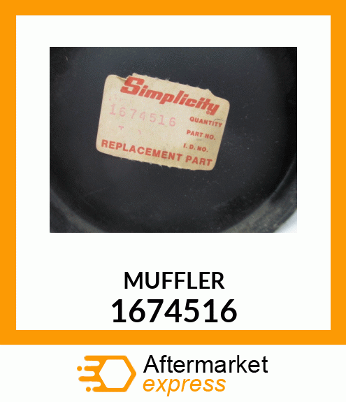 MUFFLER 1674516