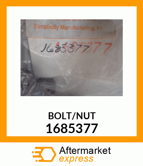 BOLT/NUT4PC 1685377