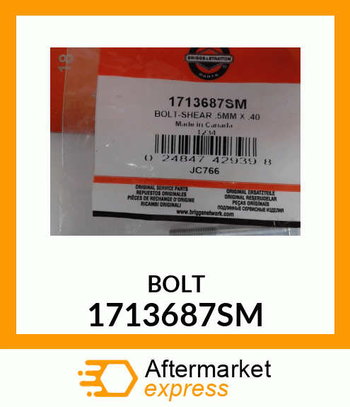 BOLT 1713687SM