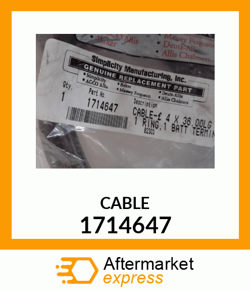 CABLE 1714647