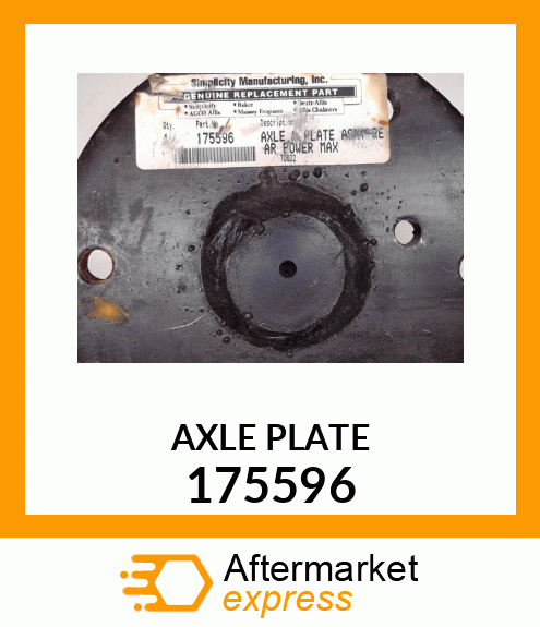 AXLE PLATE 175596