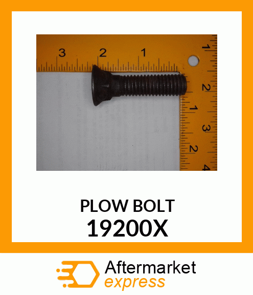 PLOW BOLT 19200X