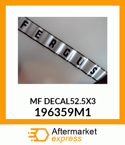 MFDECAL52.5X3 196359M1