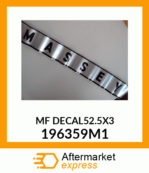 MFDECAL52.5X3 196359M1