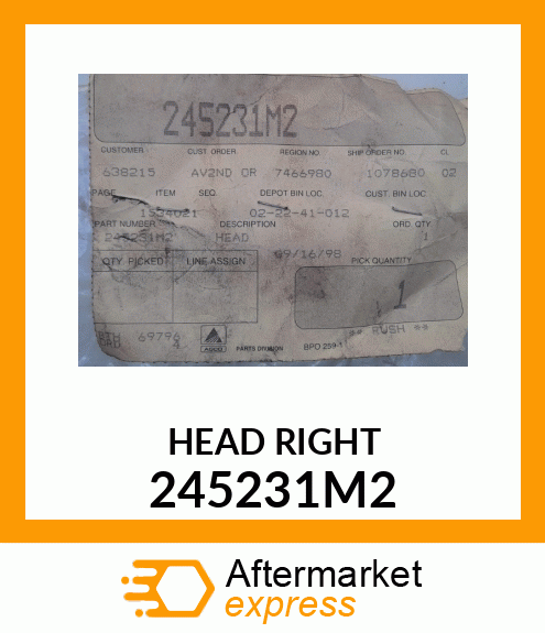 HEADRIGHT 245231M2