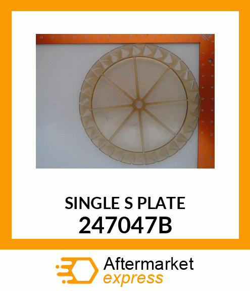 SINGLE S PLATE 247047B