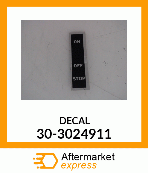 DECAL 30-3024911